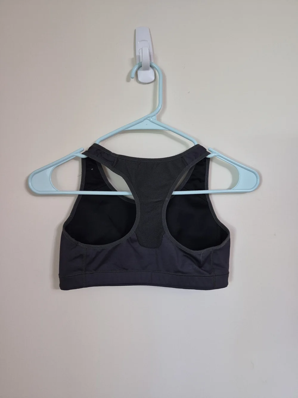 Nike Black Racerback Sports Bra Black Logo Size Small